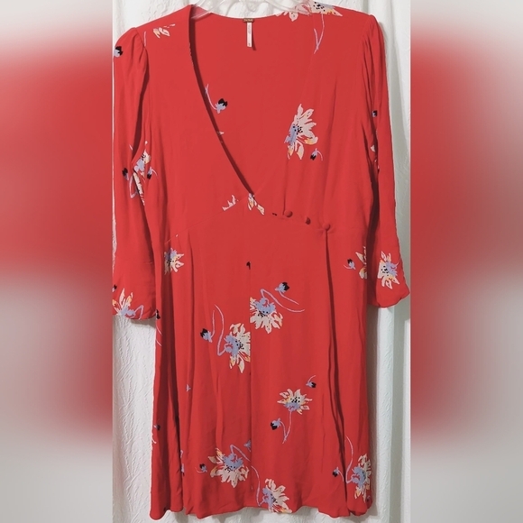 Free People Time on your side wrap dress Size M - Picture 3 of 13
